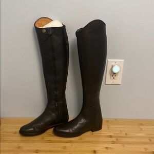 Middleburg Ladies' Black Leather Tall Dressage Riding Boots NEW NO BOX Size 7